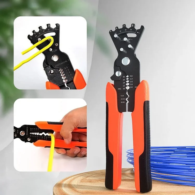 Multifunctional wire stripping pliers