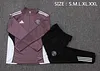 2025/2026 Manchester United Half-Pull Training Suit Gray Purple Football Shirt 1:1 Thai Quality