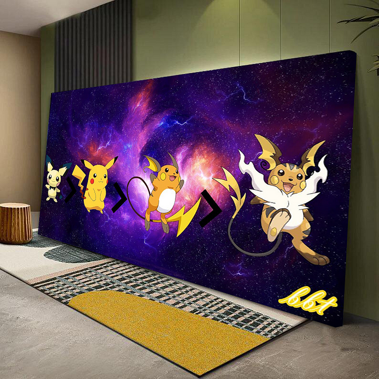 Pokémon Pikachu Canvas Wall Art QDJ varity-store