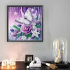 Flowers Butterfly - Diamond Painting - Partial Special Shaped Drill(Canvas|30*30cm)