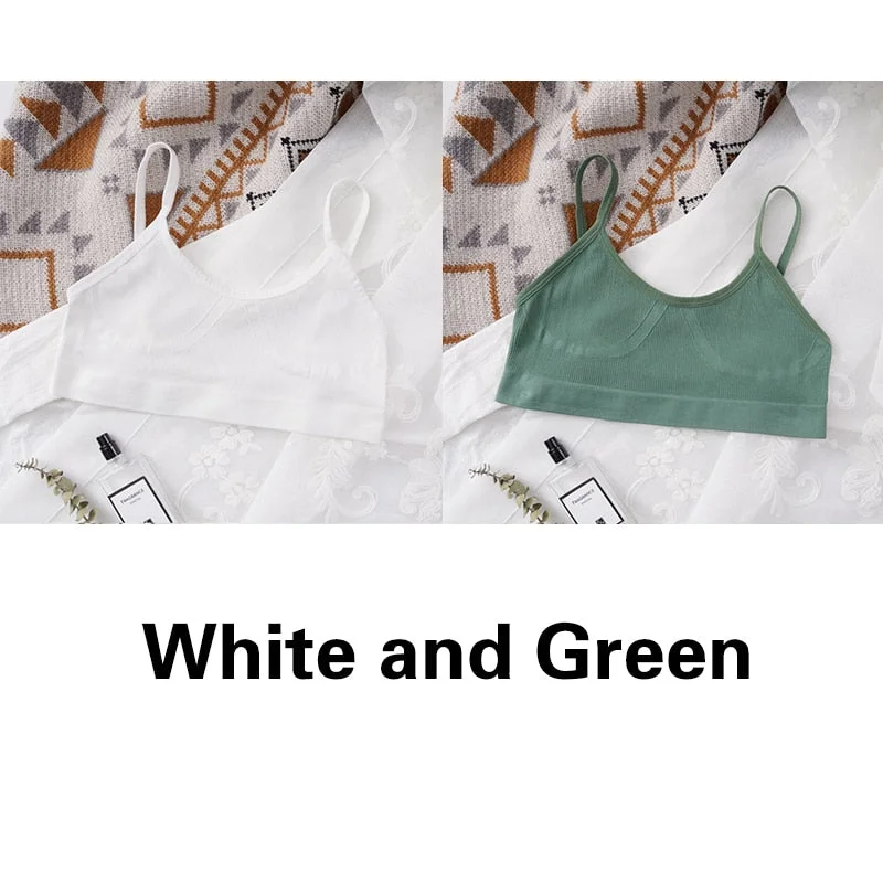 U-shaped Back Bra Tube Top Women Crop Top No Padded Wirefree Sexy Lingerie Bra Sports Fashion Street Women's Underwear Top