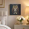 Framed Owl - DIY Button Art Painting Kit for Creativity DIY Pearl Dot Crafts for Gift Home Wall Decor 30*30CM