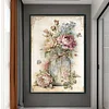 (Big Size)Peony In Vase - 11CT Stamped Cross Stitch 40*60cm/15.75*23.62in