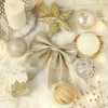 18PCS Golden Christmas Tree Hanging Balls Set
