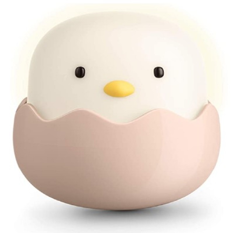 

Eggshell Chicken Silicone Night Light USB Pat Bedside Sleeping Lamp for Kid, 501 Original