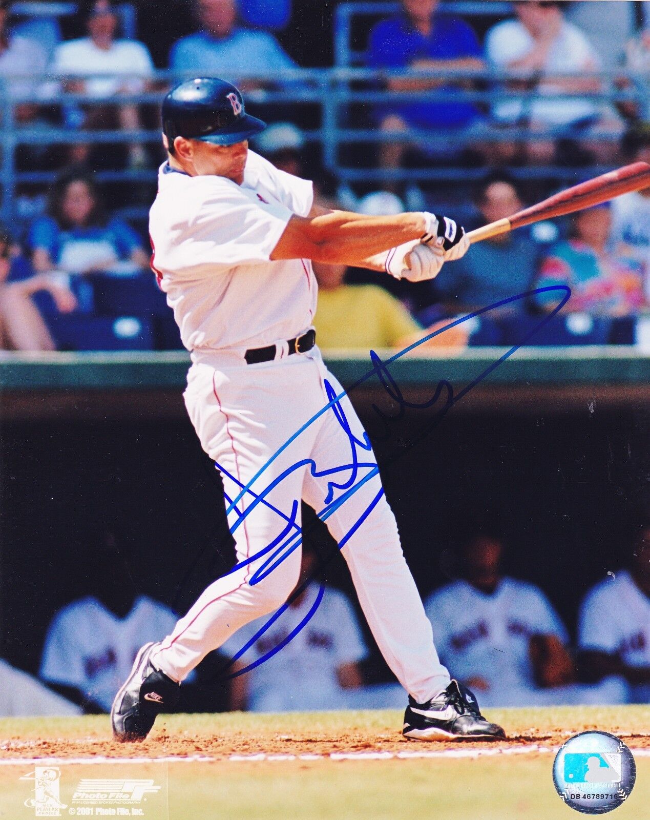 DANTE BICHETTE BOSTON RED SOX ACTION SIGNED 8x10