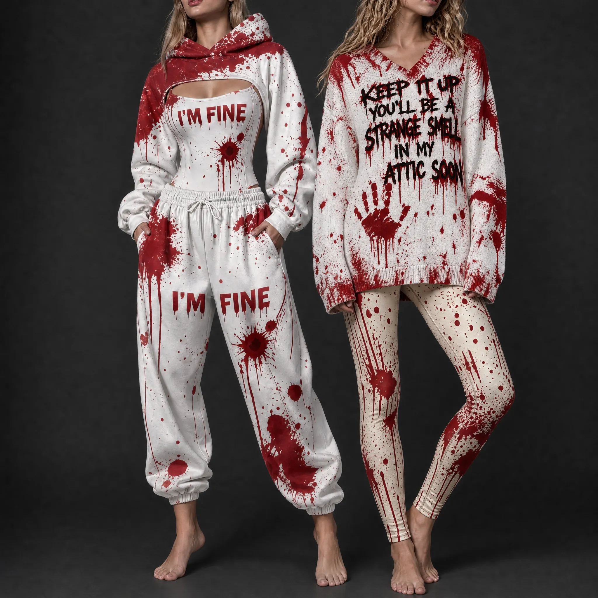 Confident woman wearing the Beauty Beneath the Surface Halloween collection