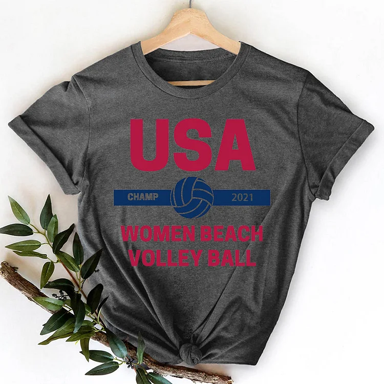 USA Women Beach Volleyball Tokyo Champion 2021 T-Shirt-07545