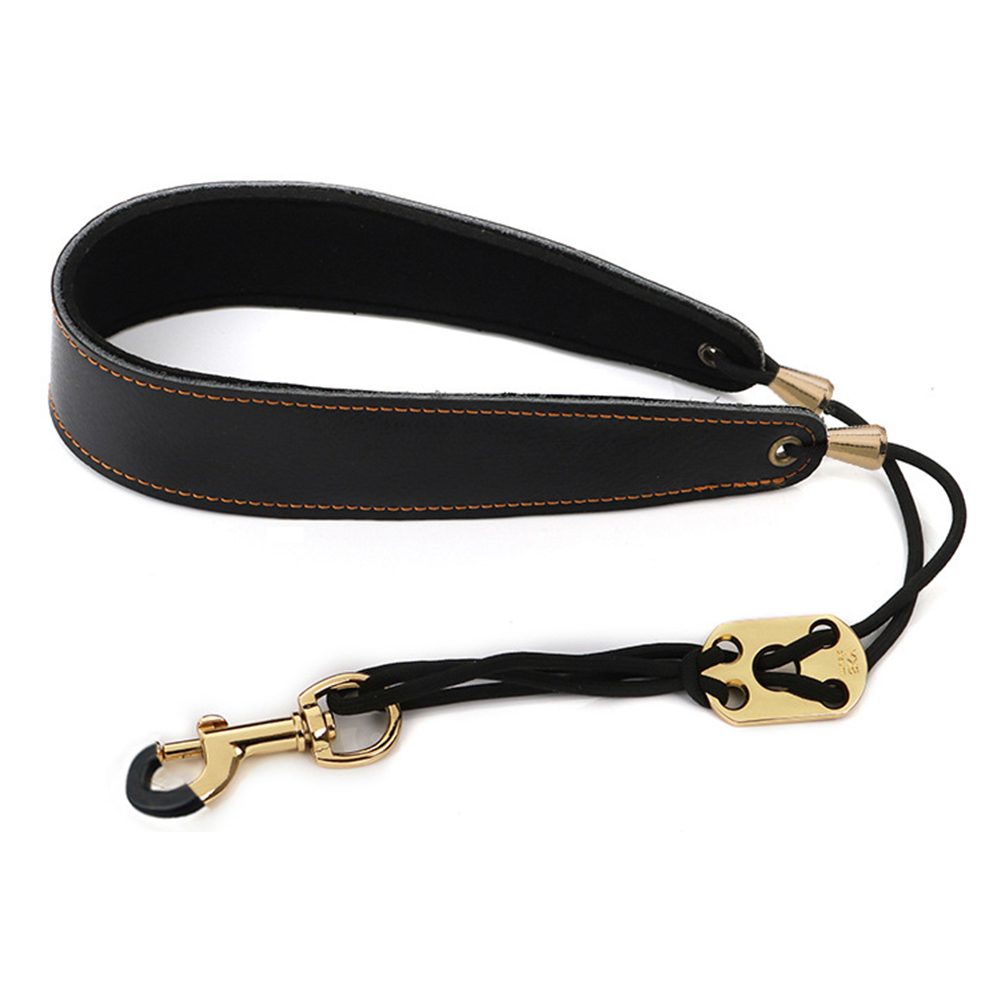 

Adjustable Saxophone Neck Strap with Hook Soft Leather Padded Sax Strap, 501 Original