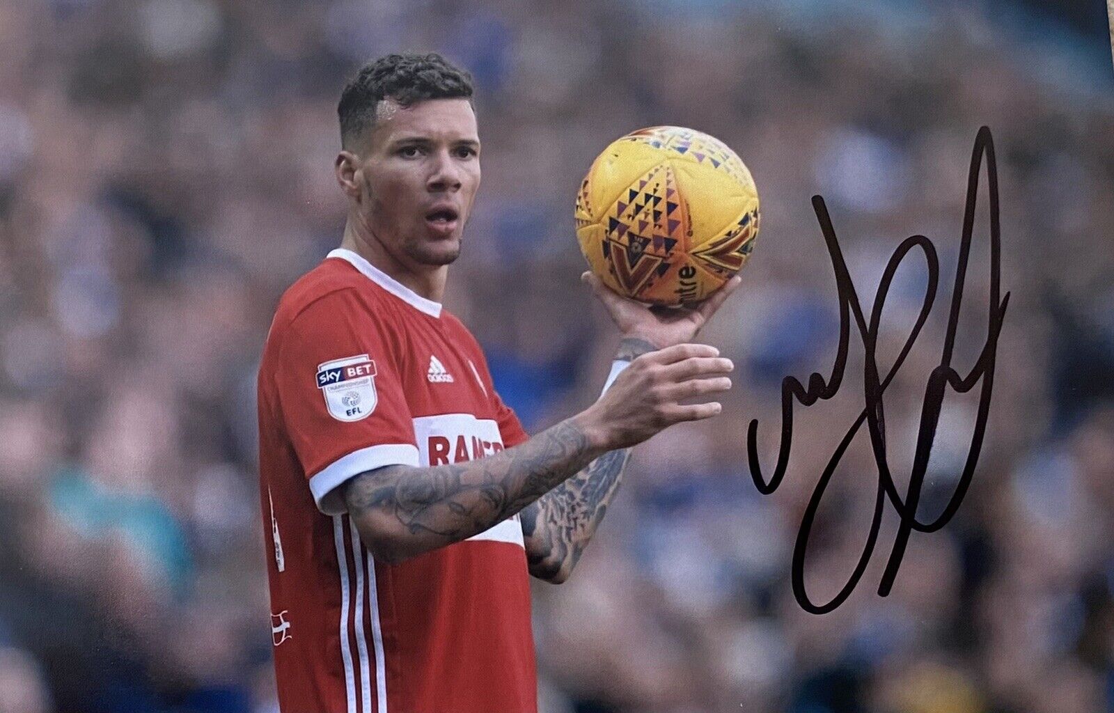 Marvin Johnson Genuine Hand Signed Middlesbrough 6X4 Photo Poster painting