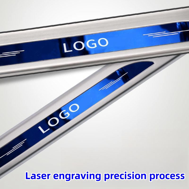 Car customized exclusive stainless steel welcome door sill strip