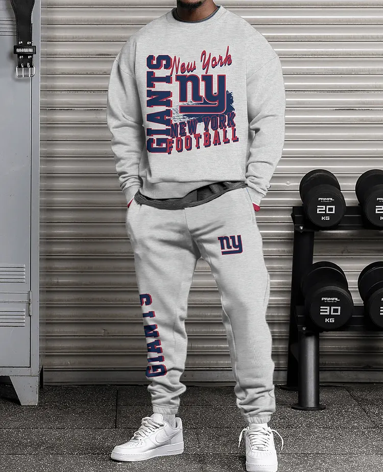 New York Giants   3D sweatsuit and sweatpants 2 piece outfits