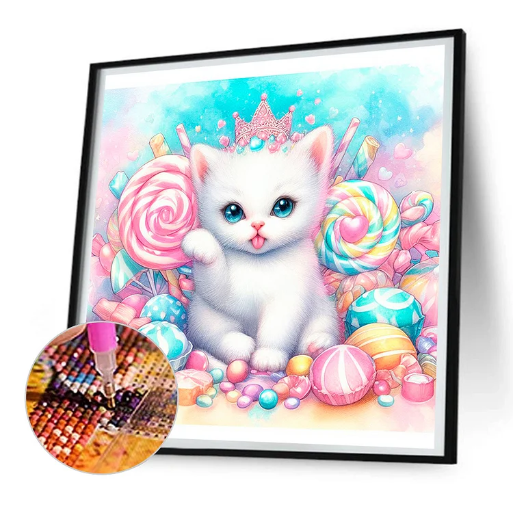 Shaggy Cartoon Cat Diamond Painting – All Diamond Painting