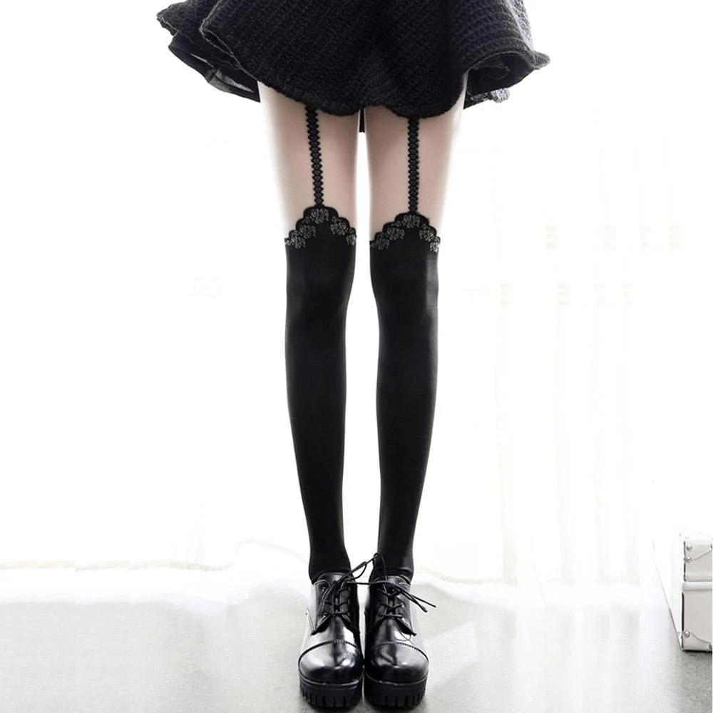 Black Lace Lolita Tights SP1811890