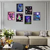 >SALE<6pcs 5D DIY Full Round Drill Diamond Painting Animal Butterfly Decor Art 30x40cm