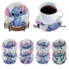 8pcs Cartoon DIY Diamond Painting Holz Untersetzer Kits mit Halter (Stich)