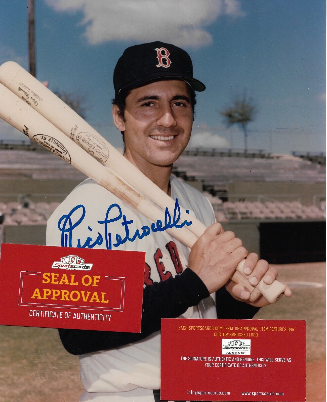 ~L@@K~ Rico Petrocelli Boston Red Sox Baseball Signed 8x10 Photo Poster painting MLB Autographed