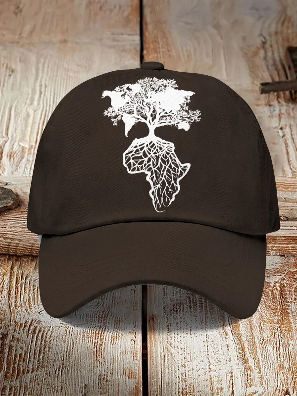 Men's Africa Is The Root Of The World Art Print Hats