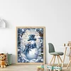 Christmas Snowman-11CT Stamped Cross Stitch 40*50cm