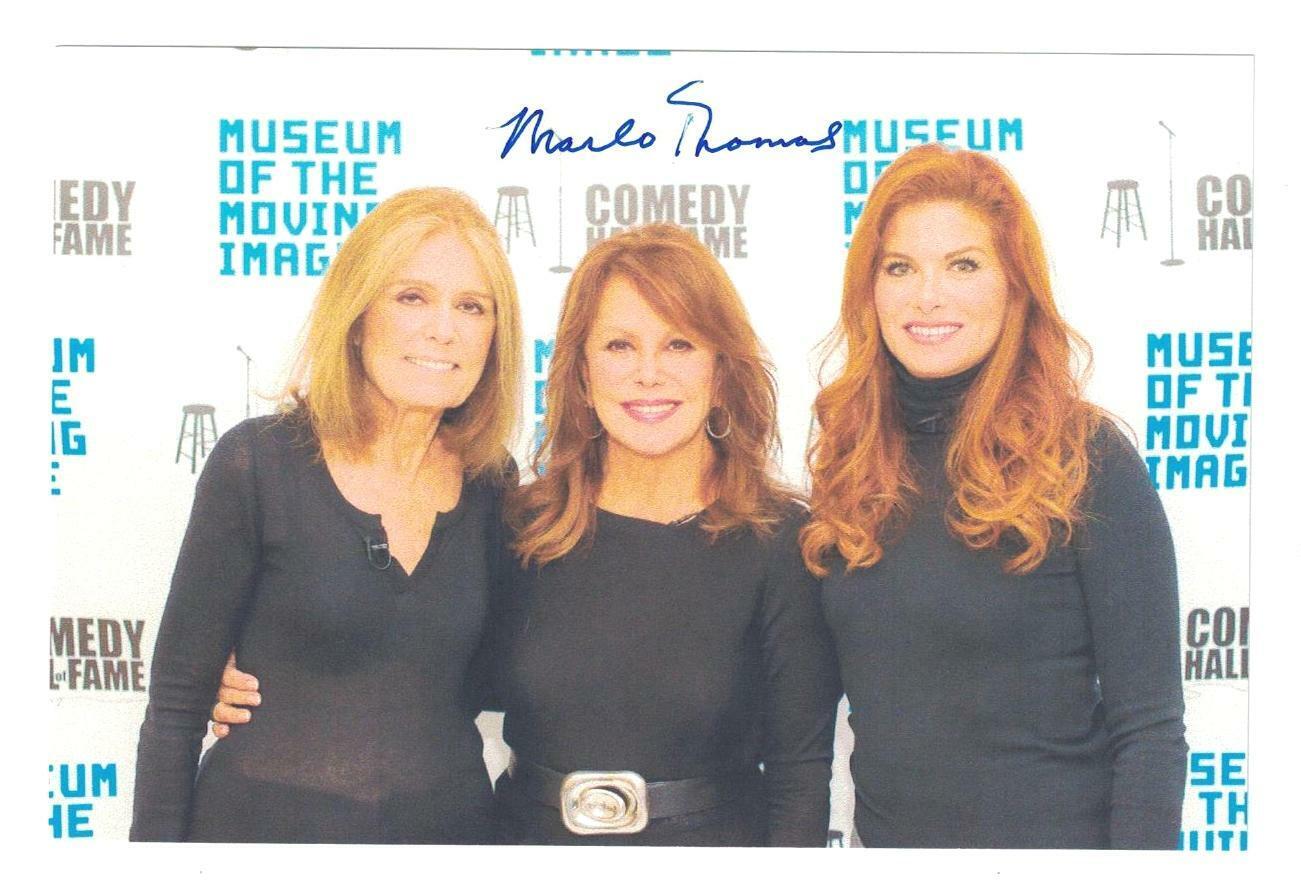 Marlo Thomas Signed Autographed 4 x 6 Photo Poster painting Actress C