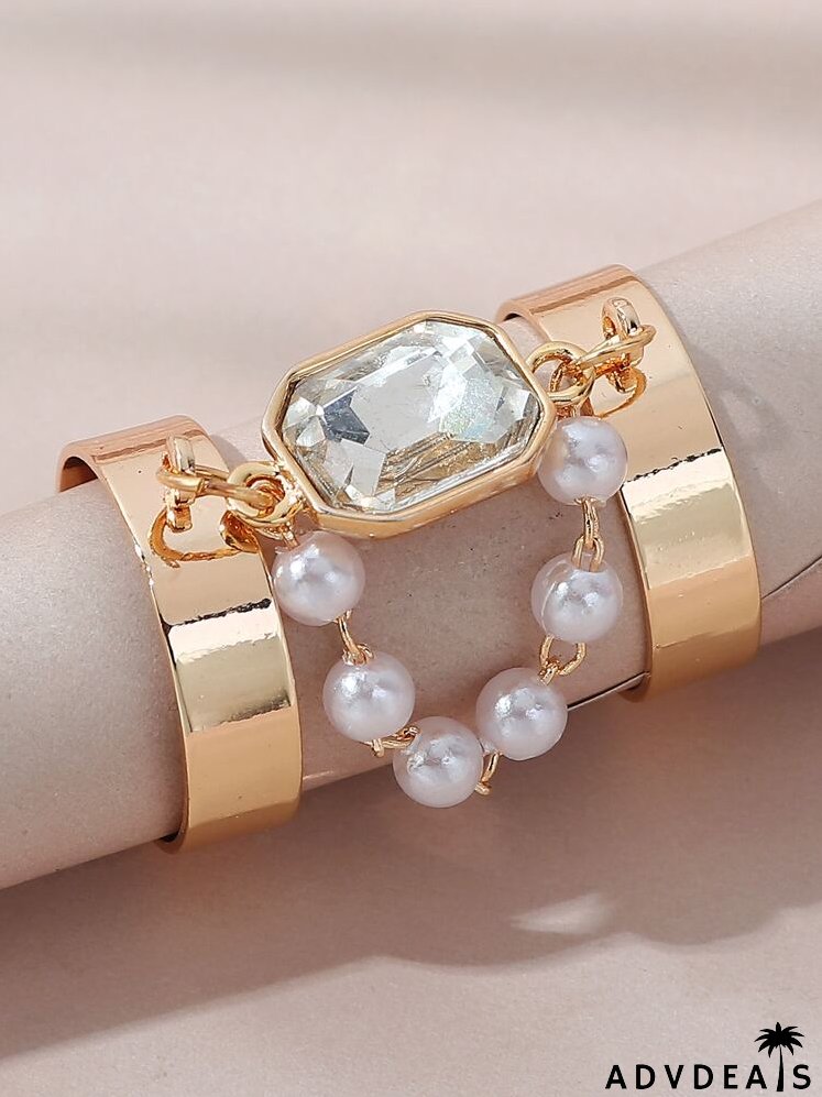 Faux Pearl Decor Ring