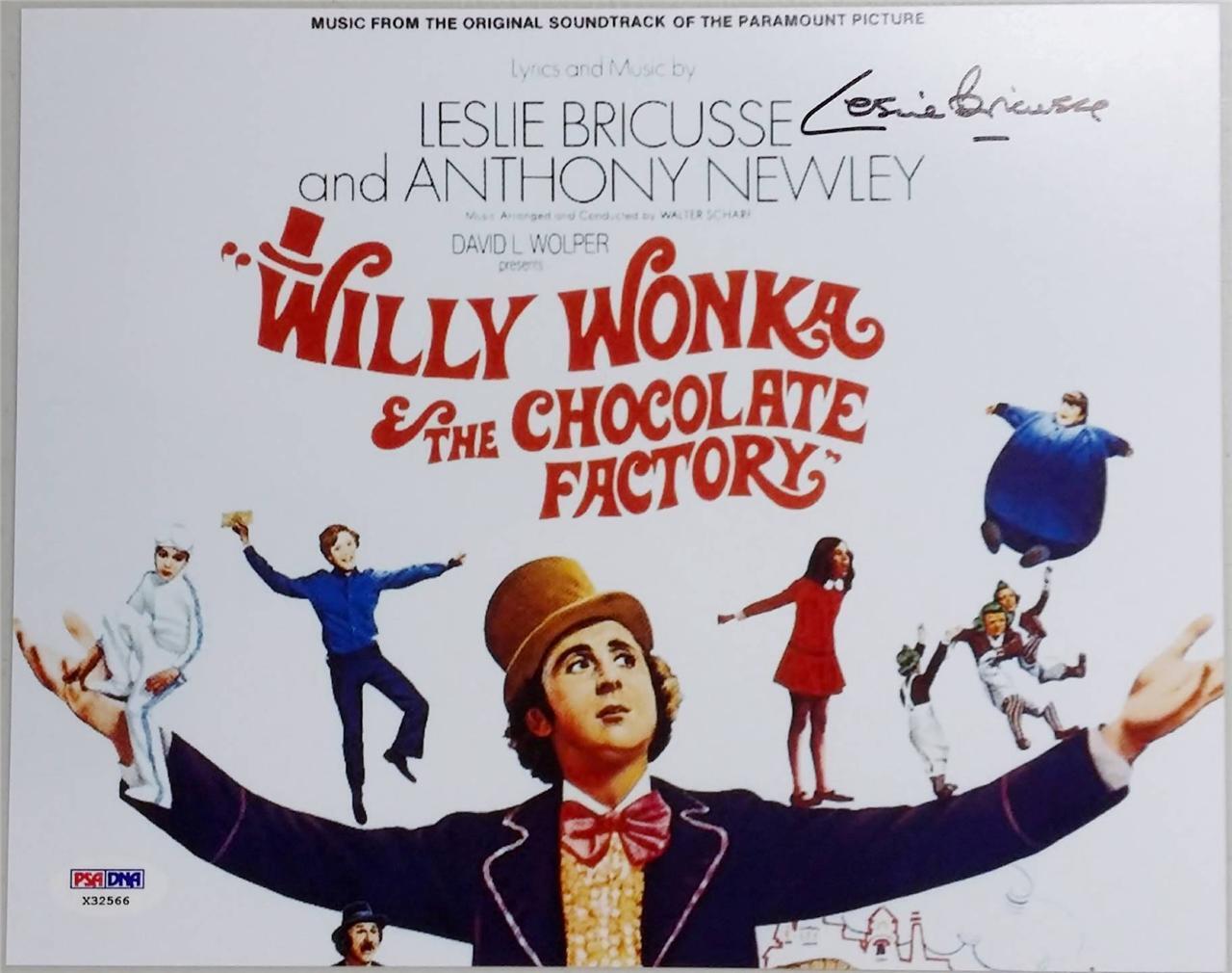 composer Leslie Bricusse signed Willy Wonka & The Chocolate Factory 8x10 PSA COA