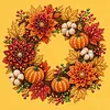 Framed Pumpkin Kapok - Pearls Painting Kit DIY Diamond Painting Pearl Dot Crafts 20x20CM