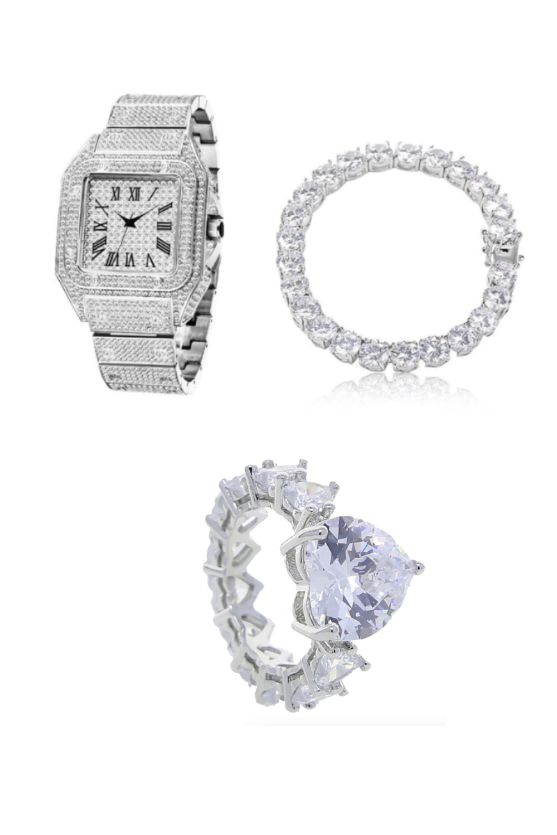 SABRINA RING, BRACELET AND WATCH STACK