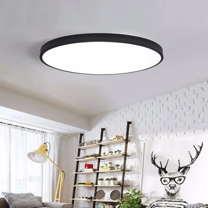 Round LED Modern 5CM Thin Ceiling Lights For Dining Room Balcony Indoor Home Lighting Kitchen Plafon Fixture With Remote Control