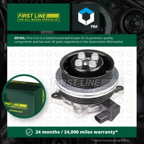 Water Pump fits VW CC 358 1.4 11 to 16 CTHD Coolant Firstline 03C121004C Quality Parts