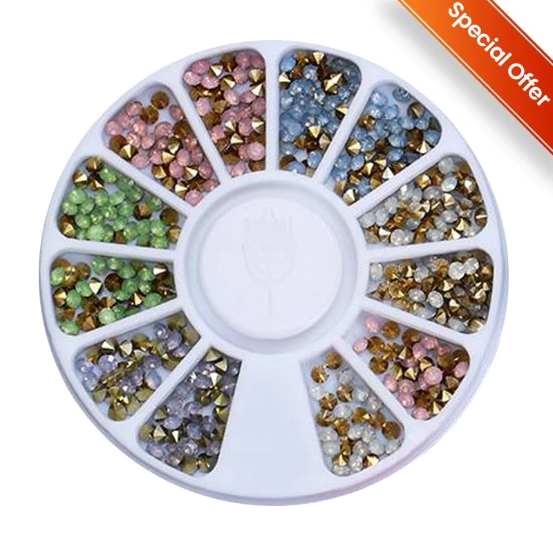 Mixed Color Chameleon Nail Rhinestone Glitter Small Irregular Beads For  Nail Art 3D Decoration Stone In Wheel DIY Tips-Nail Inspo