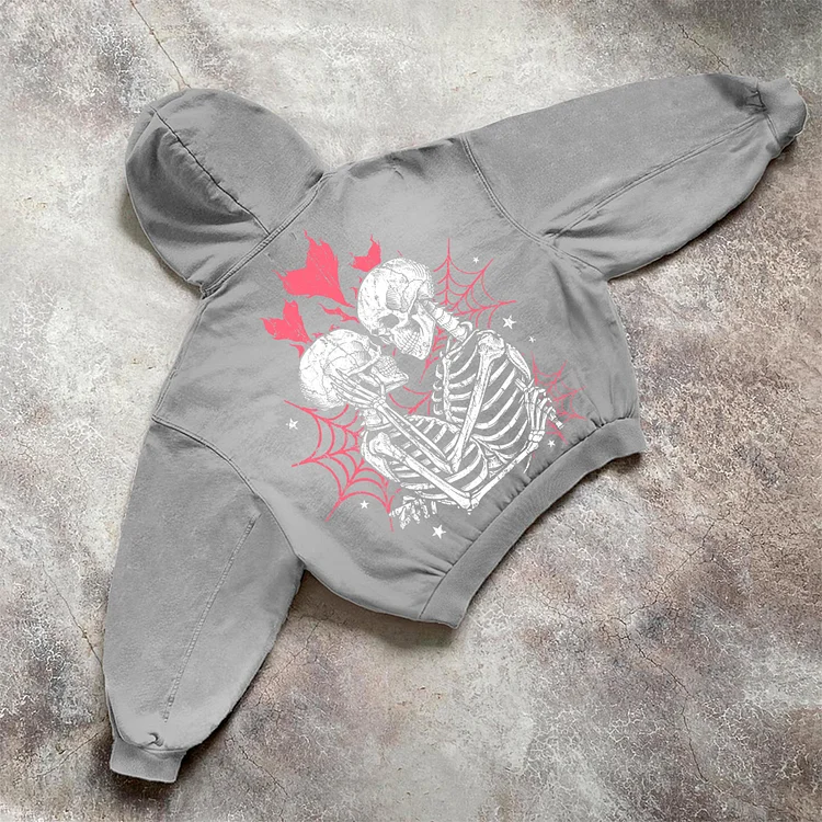 Til Death Do Us Part Make Old Vintage Printed Graphics Washed Distressed Hoodie