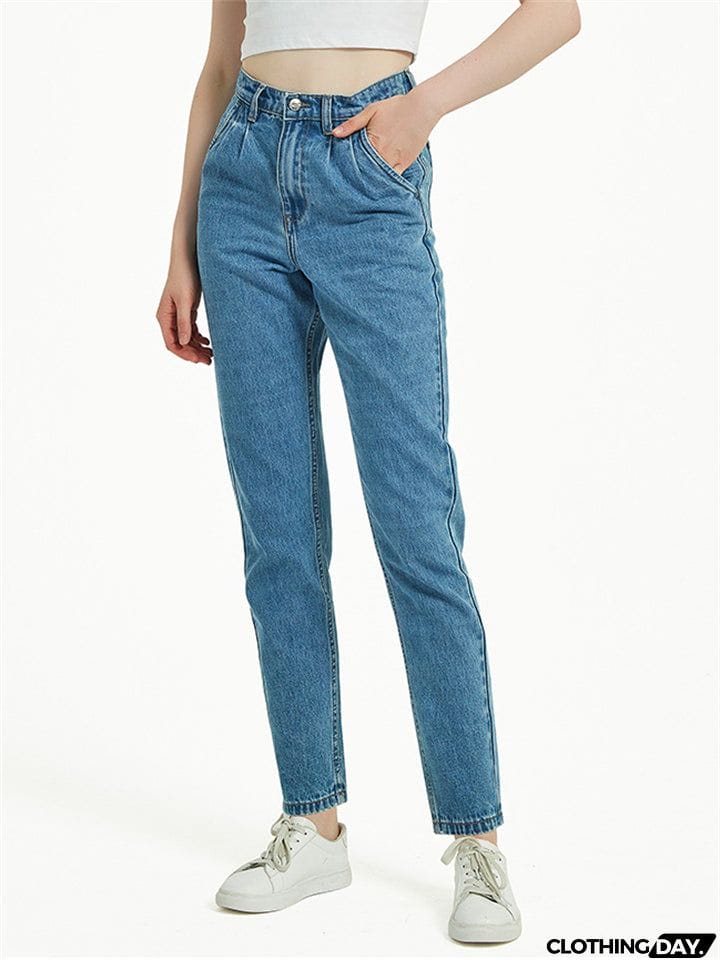 Women's Casual Style Harem Fit Campus Denim Jeans