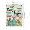 Flowers Calligraphy-14CT Stamped Cross Stitch 30*40cm/11.81*15.75in