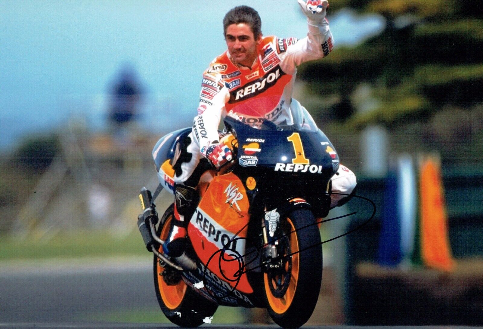 Michael Mick DOOHAN Autograph SIGNED 12x8 Photo Poster painting AFTAL COA Motorbike GP Champion