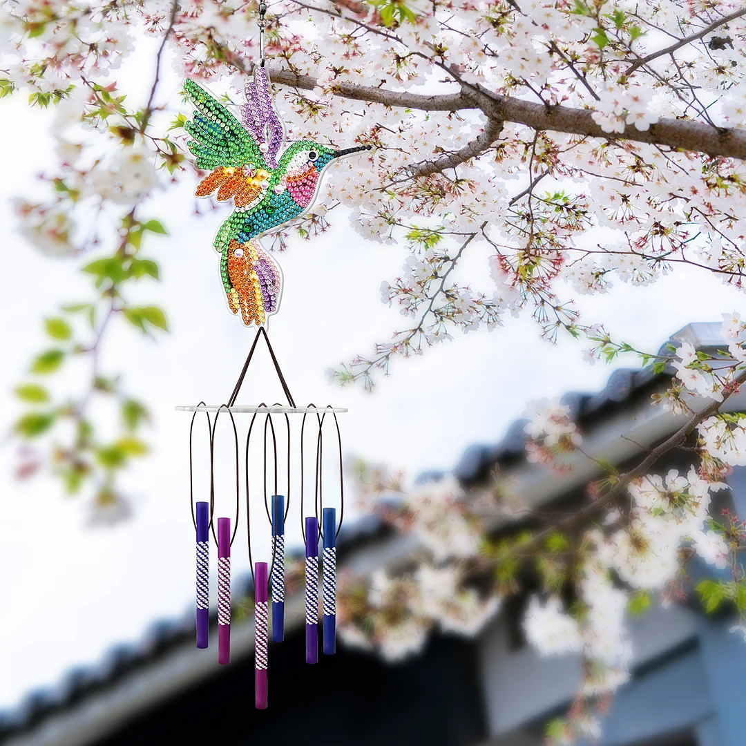 DIY Diamond Animal Wind Chime Pendant