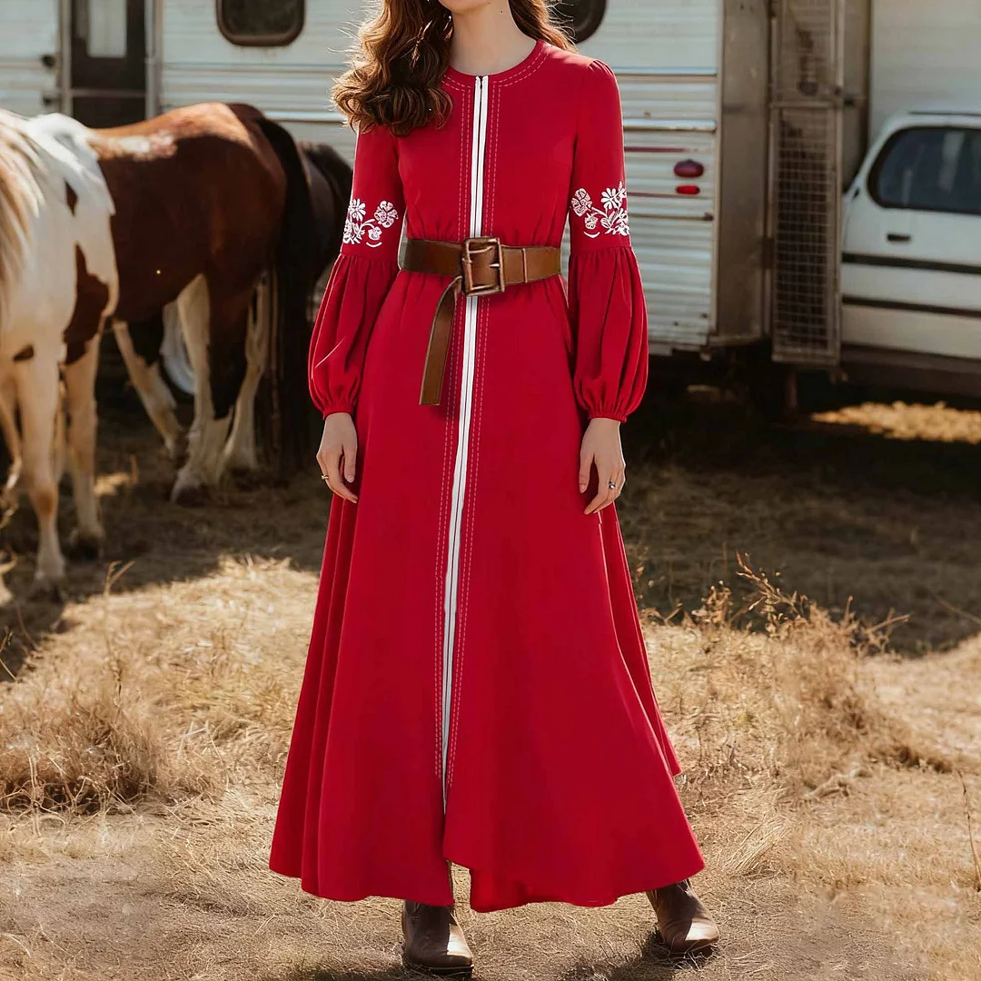 Athvotar Athvotar Shein Prints Bohemia National Holiday Beach Dress