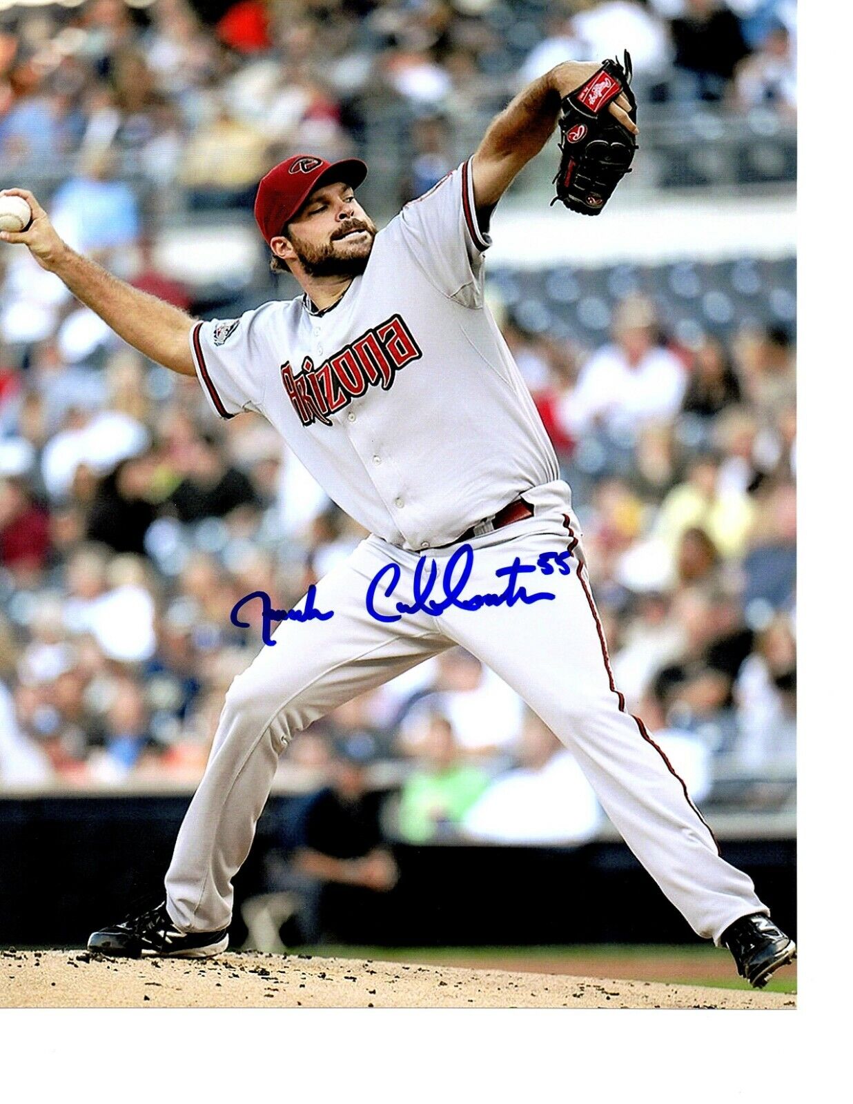 Josh Collmenter hand signed 8X10 Photo Poster painting W/COA Arizona Diamonbacks CMU HOMER MI #