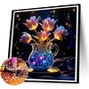 Luminous Flowers-Full Round Diamond Painting