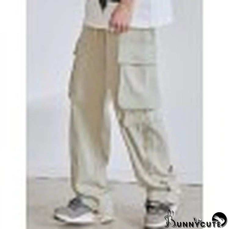 Men's Zip Fly Loose Cargo Pants