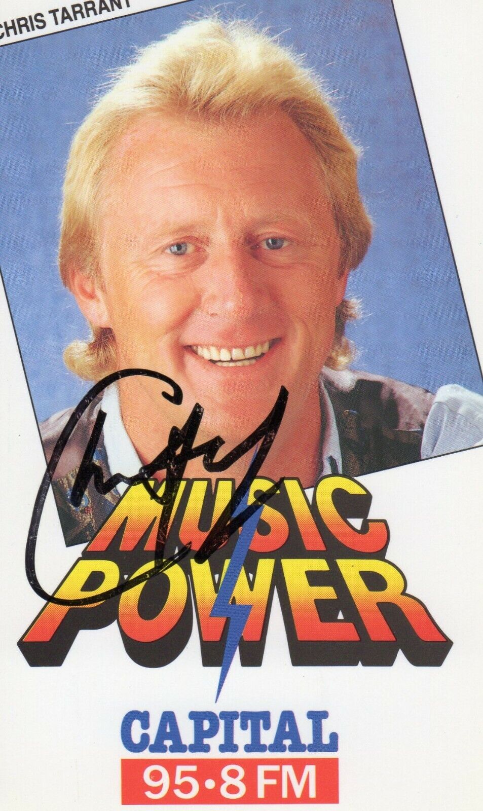 CHRIS TARRANT AUTOGRAPH, RAILWAY JOURNEYS, TISWAS