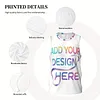 Customizable Men'S Basketball Jersey - Personalized Photo/Name/Number, Quick-Dry Breathable Athletic Tank Top, Loose Fit for Training & Team Events