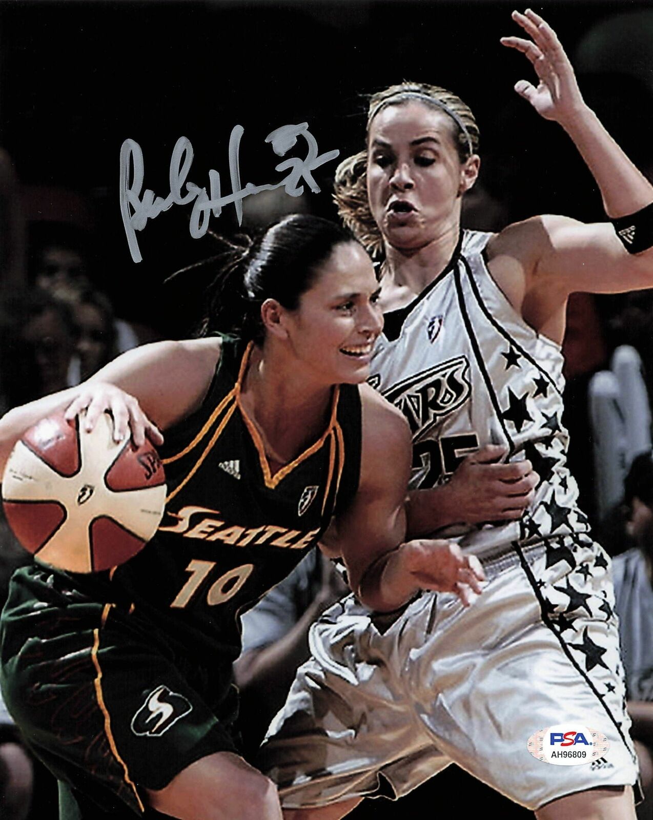 Becky Hammon signed 8x10 Photo Poster painting PSA/DNA San Antonio Spurs Autographed