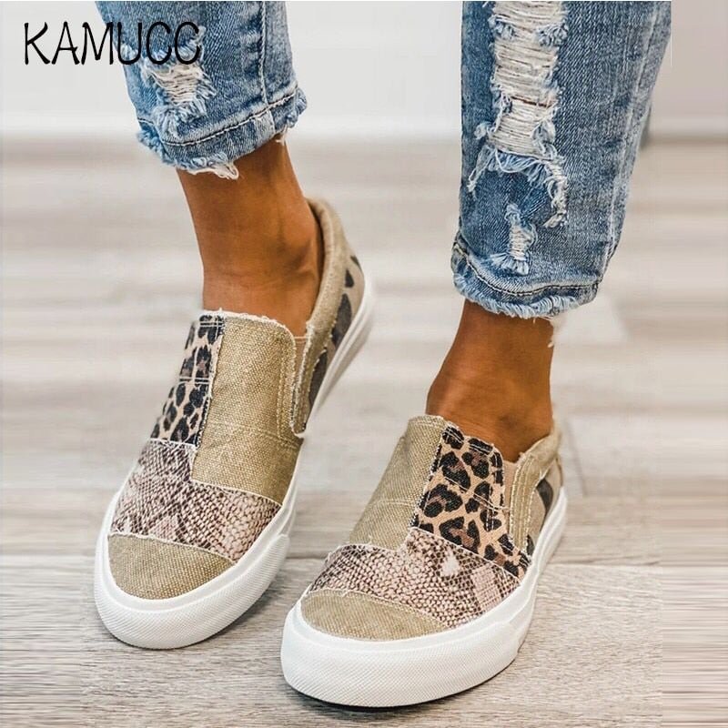 2021 Autumn Women Flat Shoes PU Canvas Gladiator Shoes Women Luxury Designers Wedge Ladies Casual Beach Office Party Sneakers