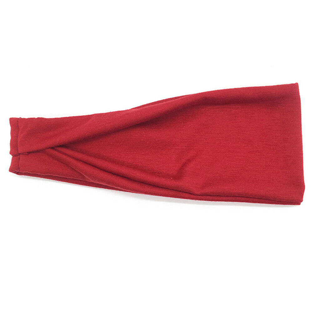 

Yoga Sweat Headband Non-slip Elastic Stretch Hair Band Turban Sports Safety, Black, 501 Original