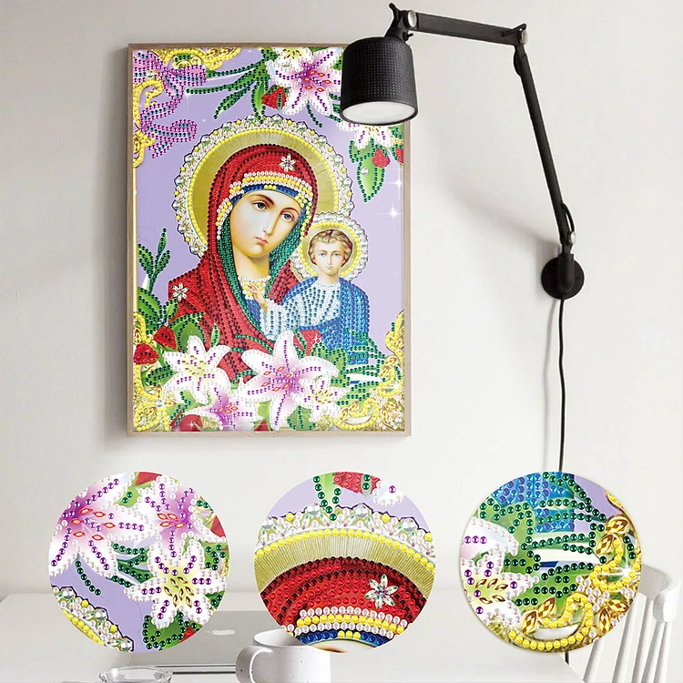 Partial Drills Special-shaped Drill Diamond Painting - Religion Our Lady -  25*30cm