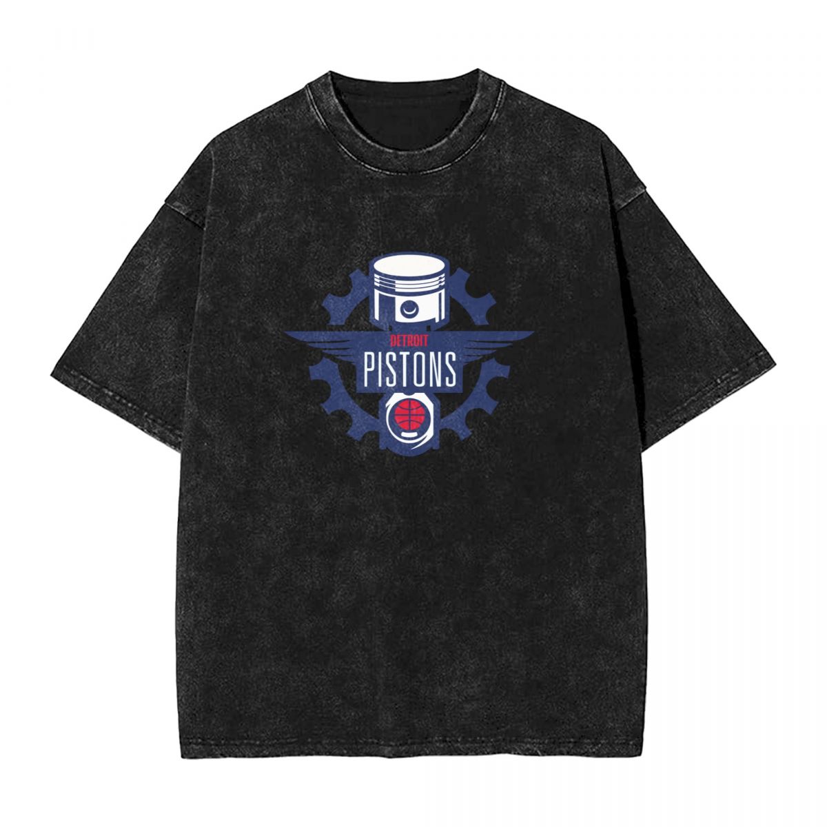 Detroit Pistons Men's Vintage Oversized T-Shirts