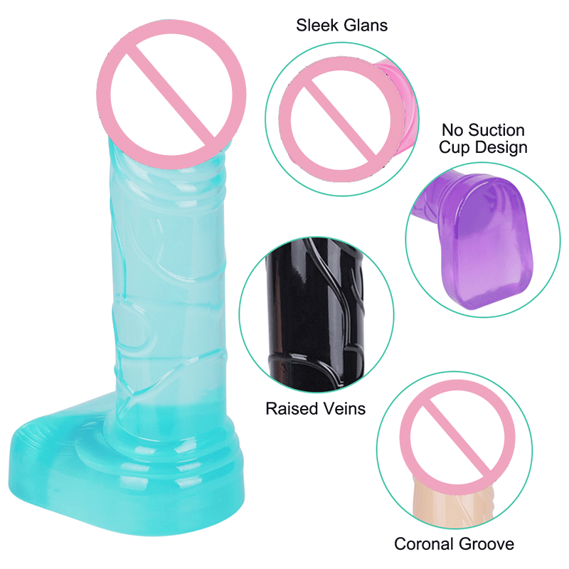 Colorful Small Dildo Silicone Penis For Adults