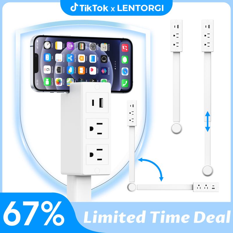 Electrical Outlet Extender &mdash; 180&deg; Rotating & Extendable Design