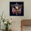 Diamond Painting-5D Full Round Drill American Eagle Cross